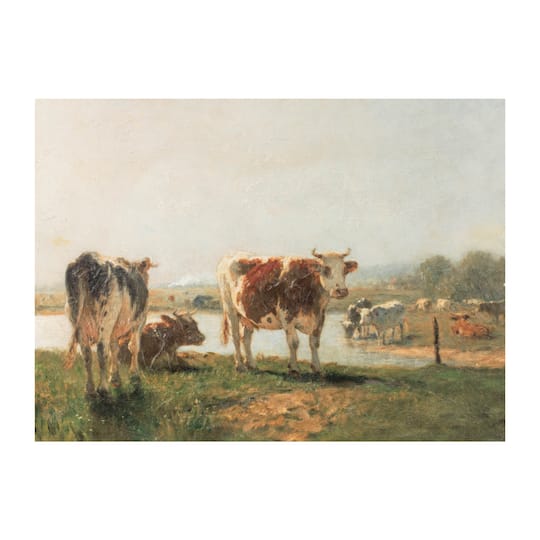 Melrose 16" x 12" Cattle Landscape Print Wall Art